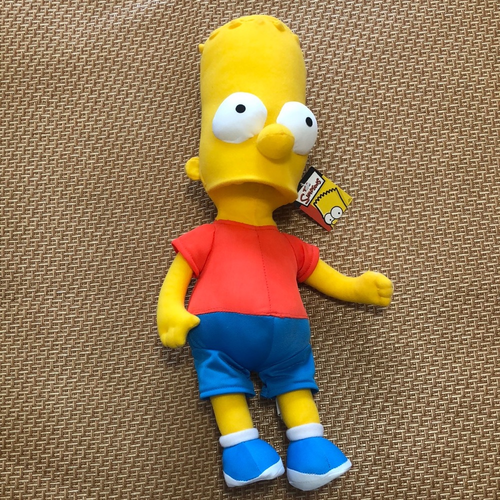 The Simpsons Bart Simpson Nanco 2005 17" Plush Doll Collectible Stuffed Toy